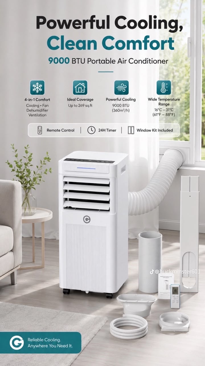 ArcticBreeze™ 9000 Portable Air Conditioner